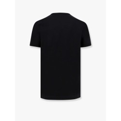 Cotton t-shirt with hand-embroidered patch