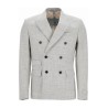 double-breasted wool blend blazer
