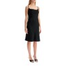 satin mini dress with safety pin detail