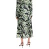 printed satin skirt