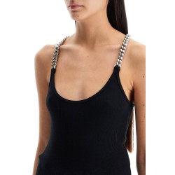 'tank top with chains on