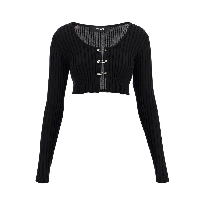 'cropped safety pin cardigan 'cropped safety pin cardigan
