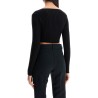 'cropped safety pin cardigan