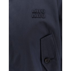 Panama jacket with Miu Miu patch