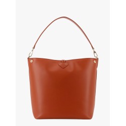 Le roseau m leather bucket bag with bamboo hook