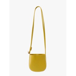 Le roseau leather shoulder bag with bamboo detail