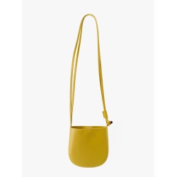 Le roseau leather shoulder bag with bamboo detail