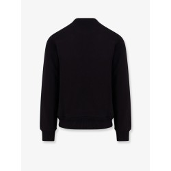 Cotton sweatshirt with logo patch