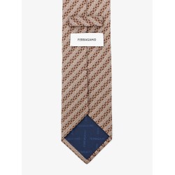Silk tie with Intreccio motif