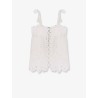 Perforated linen top