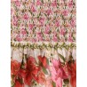 Cotton mini skirt with floral print
