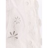 Linen perforated shorts