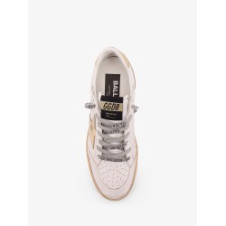 Ball Star low-top leather sneakers with used effect