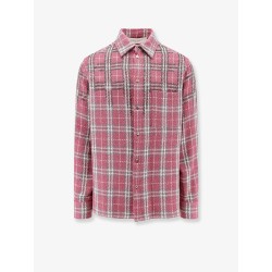 Strong check cotton shirt with metal details