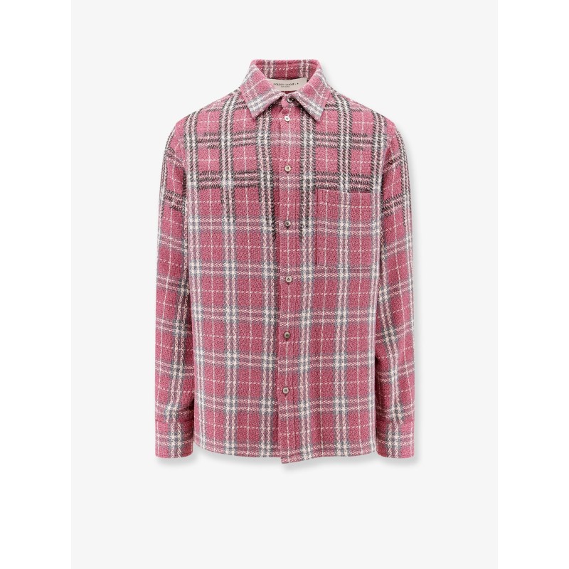 Strong check cotton shirt with metal details
