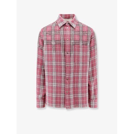 Strong check cotton shirt with metal details