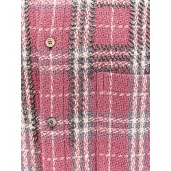 Strong check cotton shirt with metal details