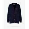 Cotton cardigan with brooch detail