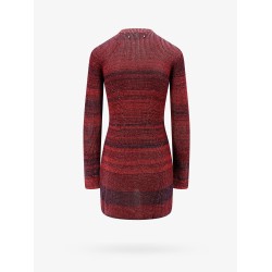 Knitted multicolor mini dress with stars detail