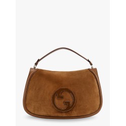 Blondie leather handbag with maxi logo