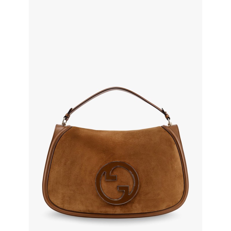 Blondie leather handbag with maxi logo