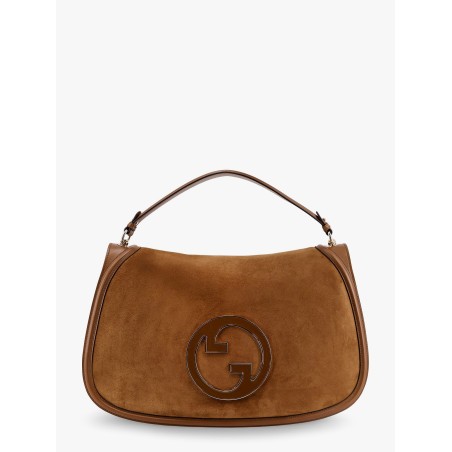 Blondie leather handbag with maxi logo