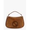 Blondie leather handbag with maxi logo