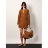 Blondie leather handbag with maxi logo