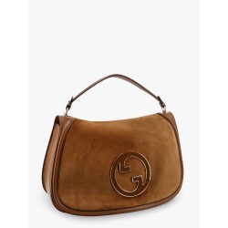 Blondie leather handbag with maxi logo