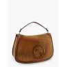 Blondie leather handbag with maxi logo