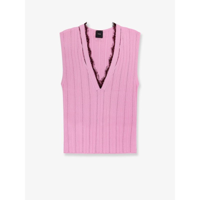 Montanaia sleeveless ribbed viscose blend sweater