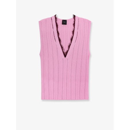 Montanaia sleeveless ribbed viscose blend sweater