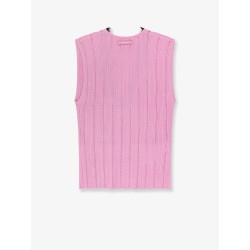 Montanaia sleeveless ribbed viscose blend sweater