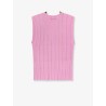 Montanaia sleeveless ribbed viscose blend sweater