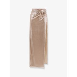 Long skirt with drapery