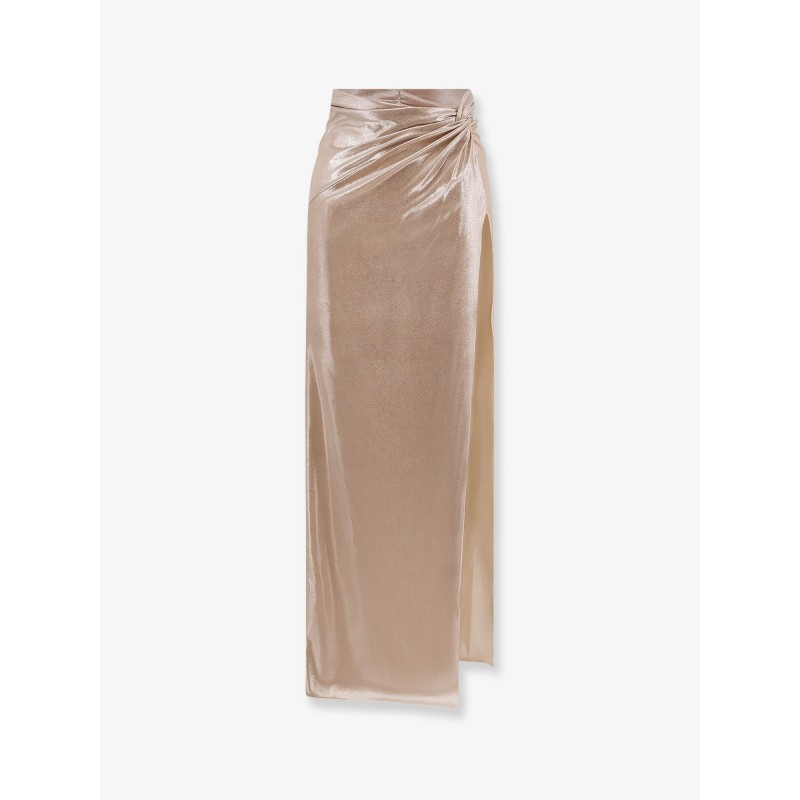 Long skirt with drapery