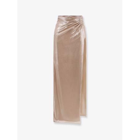 Long skirt with drapery