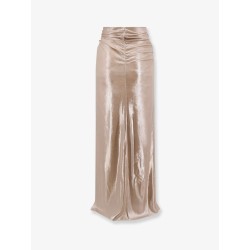 Long skirt with drapery