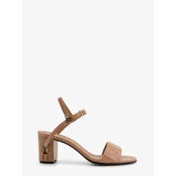 Delfina leather sandals with ff motif