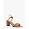 Delfina leather sandals with ff motif