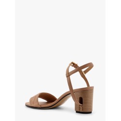 Delfina leather sandals with ff motif