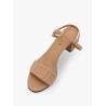 Delfina leather sandals with ff motif