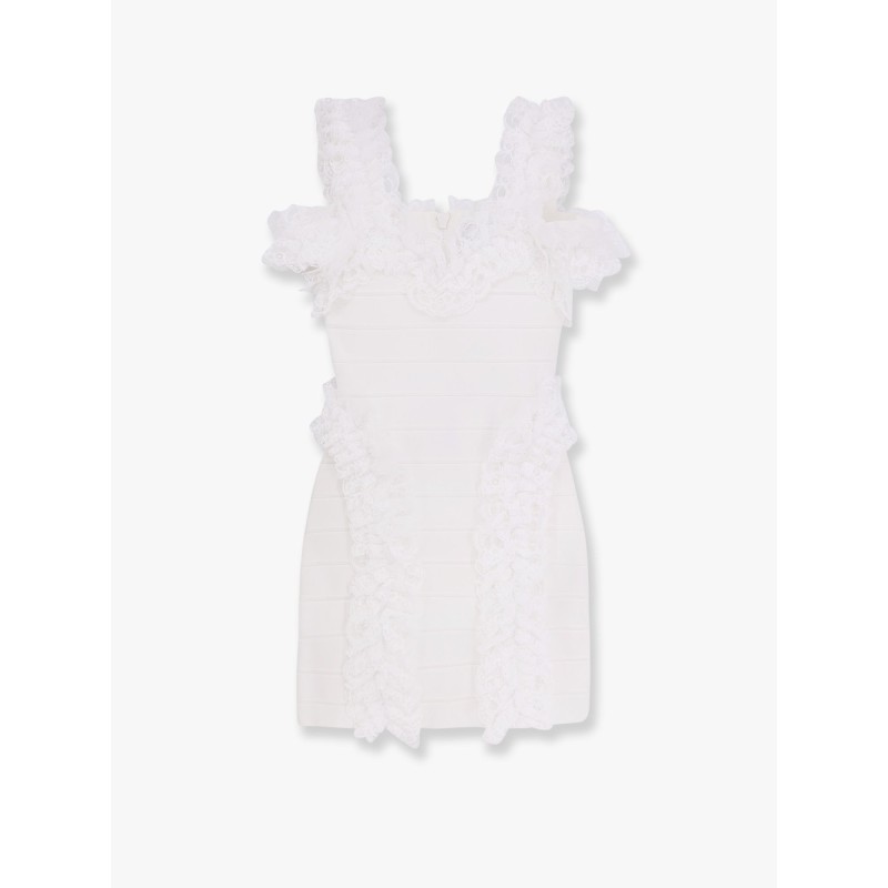 Christopher kane residency knitted dress with ruffles