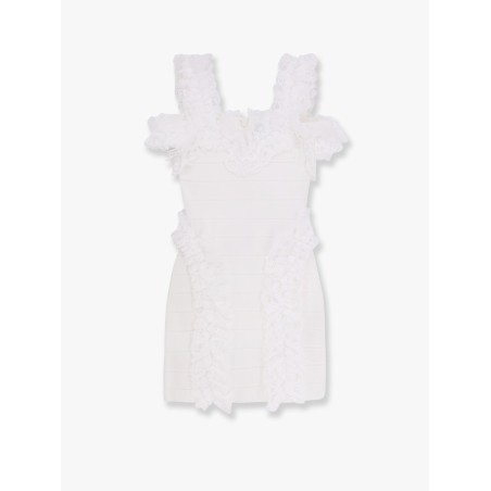 Christopher kane residency knitted dress with ruffles