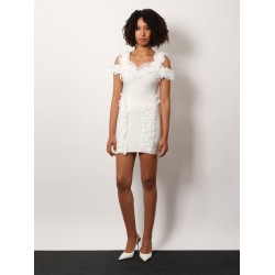 Christopher kane residency knitted dress with ruffles
