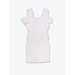 Christopher kane residency knitted dress with ruffles