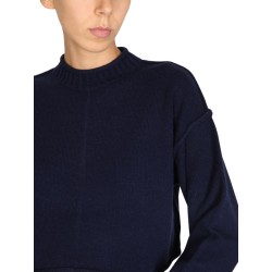 WOOL AND CASHMERE CREW NECK SWEATER
