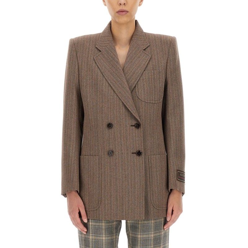 HERRINGBONE WOOL JACKET