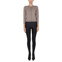 ALLOVER LOGO CROPPED CARDIGAN