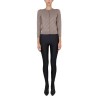 ALLOVER LOGO CROPPED CARDIGAN
